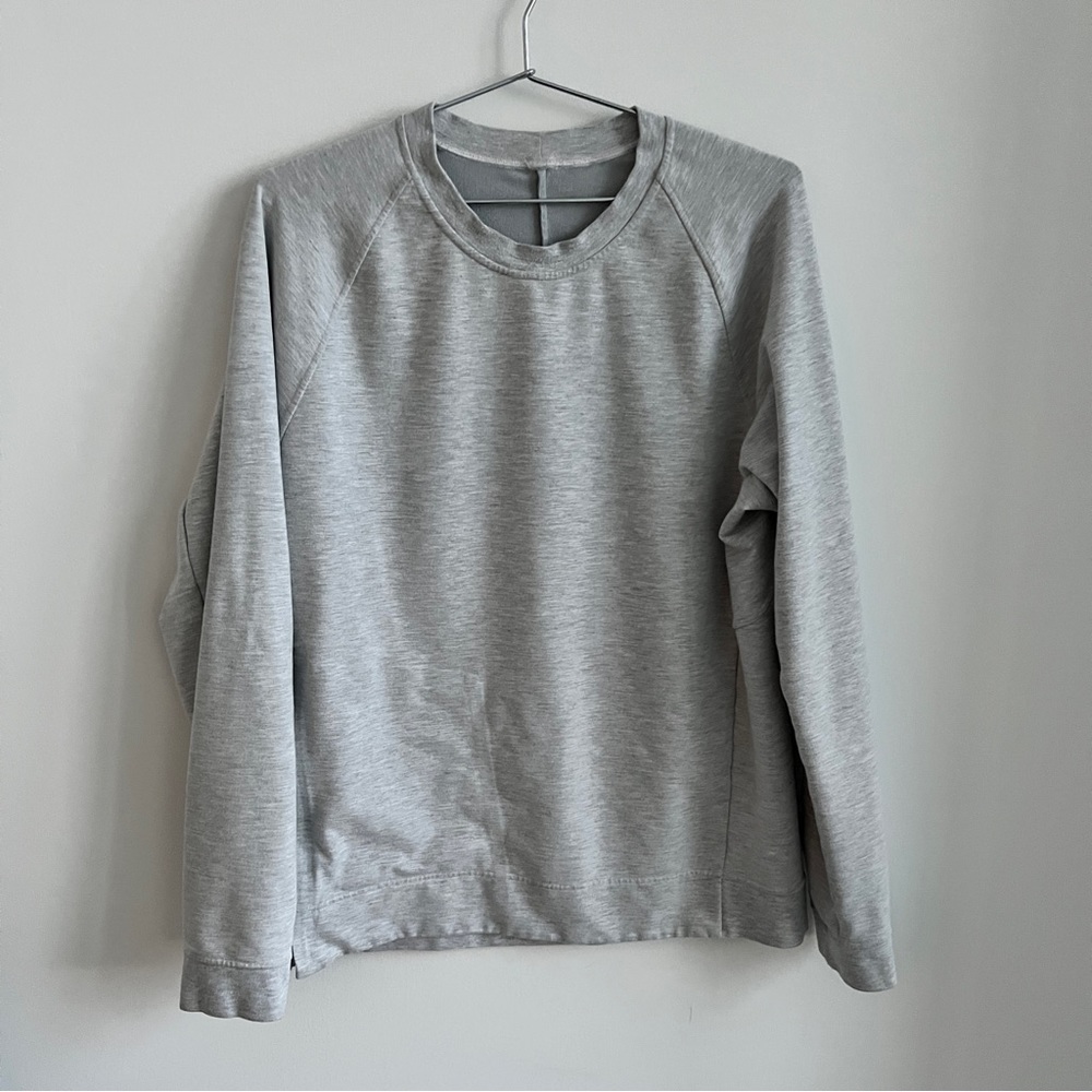 Lululemon Men’s Gray Crew Sweatshirt, Size Large